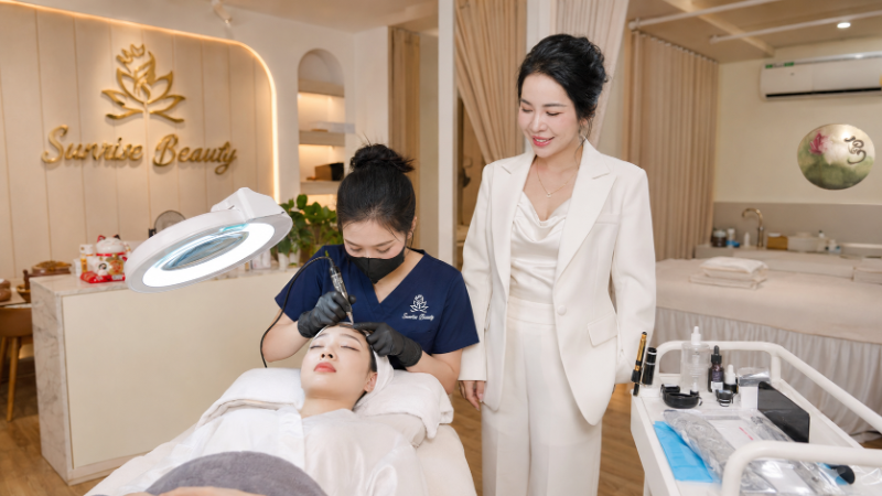 Phun mí thẩm mỹ tại Sunrise Beauty
